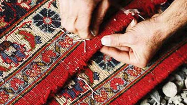 carpet kashan finishing - رفوی فرش توسط قالیشویی شادسر